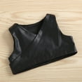 thumbnail image 3 of Tenues de Mode pour Filles, Chemises Longues Roses + Gilet en Cuir PU 1-6 Ans, 3 of 6
