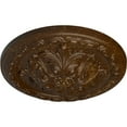 thumbnail image 3 of Ekena Millwork 11 3/8"OD x 2"P Acanthus Ceiling Medallion, Hand-Painted Root Beer Crackle, 3 of 7