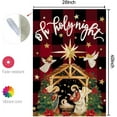 thumbnail image 6 of SM-XLHN Christmas Holy Night Garden Flag 12x18 Inch Double Sided Small Burlap Holiday Nativity Yard for Outside, 6 of 6