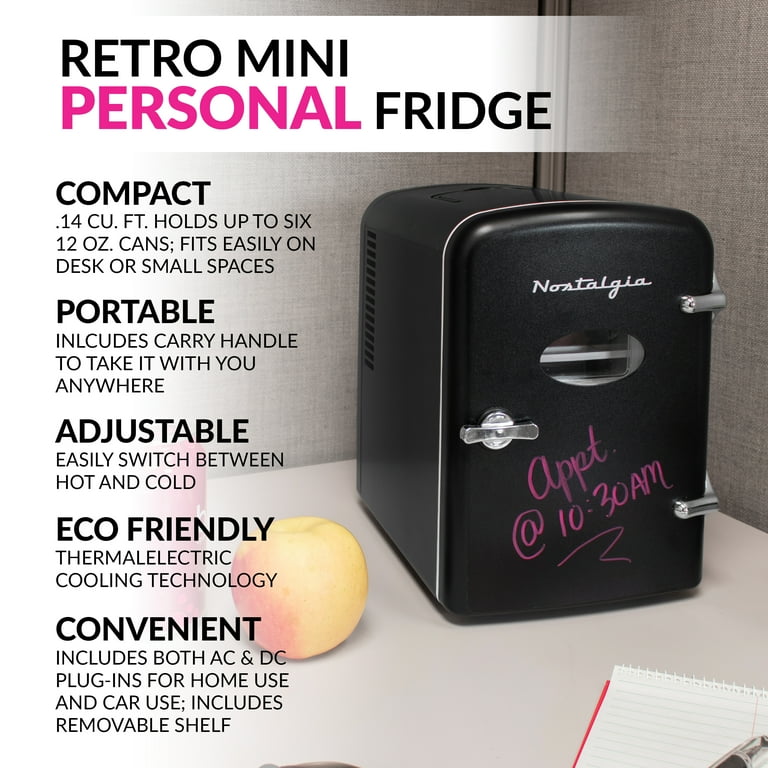 Nostalgia Retro 6-Can Personal Cooling and Heating Mini