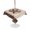 Beige, variant on Outdoor Tablecloth with Umbrella Hole for Patio/Picnic/Party/Camping, Texas Star Vintage Waterproof Table Cloth Round Cover Washable, Brown Retro Art Red Berry Wooden (Dia 54")