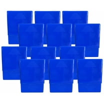 Crush-Proof Plastic 2 Piece Cigarette Case For King & 100s (12, Blue)