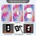 thumbnail image 3 of Light Switch Cover Switch Plate Outlet Cover Plug Cover for Electrical Unused Outlet Cover Pink and Blue Tie-dye Pattern, 3 of 6