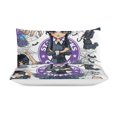 thumbnail image 7 of Wednesday Addams Comforter Bedding Set Cover 3 Piece with 2 Pillow Shams for Kids And Adults Bedroom Bed Decor (1 Duvet Cover+ 2 Pillow Shams)Wednesday Addams-102"x90", 7 of 7