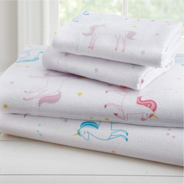 Unicorn flannel sheets twin Clearance