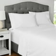 thumbnail image 6 of Mainstays 300 Thread Count Easy Care White Cotton Blend Percale Flat Bed Sheet, Full, 6 of 8
