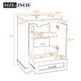 thumbnail image 5 of 24-inch Green Bathroom Vanity with Soft Closing Drawers | Store Bathroom Essentials Securely | Create a Quiet and Tidy Bathroom Setting, 5 of 5