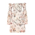 thumbnail image 2 of Women Summer Strapless Dress Long Ruffle Sleeve Off The Shoulder Beach Cover-up, 2 of 5