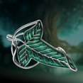 thumbnail image 2 of Broche elegante de hoja de árbol verde de elfo de Navidad para mujer y hombre, traje, colgante, collar, capa, broche, joyería, 2 of 4
