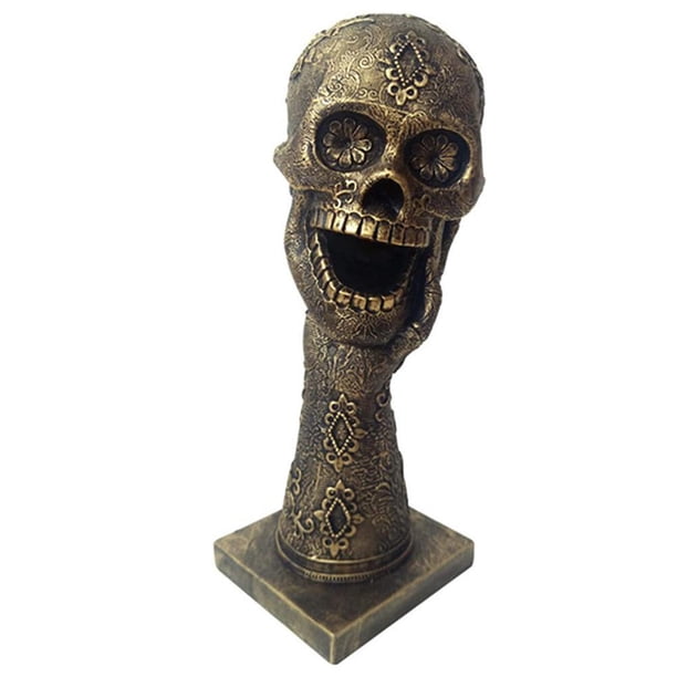 De Hueso De Cabeza Personalizado, Regalos Creativos De Halloween, Decoraciones De Resina Retro Para El Hogar Y La Sala De Estar Yuarrent HA041306-02