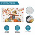 thumbnail image 6 of Fall Scarecrows Placemats Set of 6, Thanksgiving Autumn Harvest Pumpkins Leaves Washable Wipeable Table Mats for Dining Tables, Indoor Outdoor Kitchen Place Mats for Holiday Party Table Decor, 6 of 9