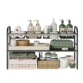 thumbnail image 1 of Organizador Bajo Fregadero, Organizador de Cocina Expandible de 2 Niveles con 8 Paneles Metálicos Extraíbles, Adecuado para cocinas, baños, etc.Anchura 52-82 cm Ajustable, 1 of 6