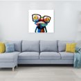 thumbnail image 3 of 50 x 50cm Multicolor Animal Large Format Wood Canvas Print (50X50cm Frog), 3 of 3