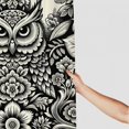 thumbnail image 3 of Orinice Owl Floral Motifs Bathroom Decor Set Multi Size Colorful Luxurious Graphic Print Polyester Fabric Fashion Bathroom Decor Sets with Hooks Waterproof Chic Modern Design Home Bathtubs, 3 of 7