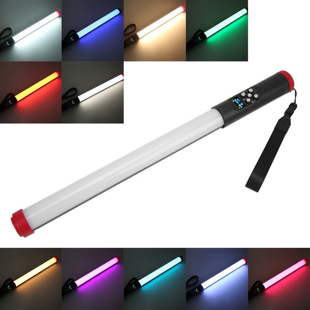 LAFGUR Baguette Lumineuse Rechargeable USB RGB Baguette Lumineuse LED pour Photographie 30006000K, Baguette Lumineuse LED, Baguette Lumineuse Vidéo LED