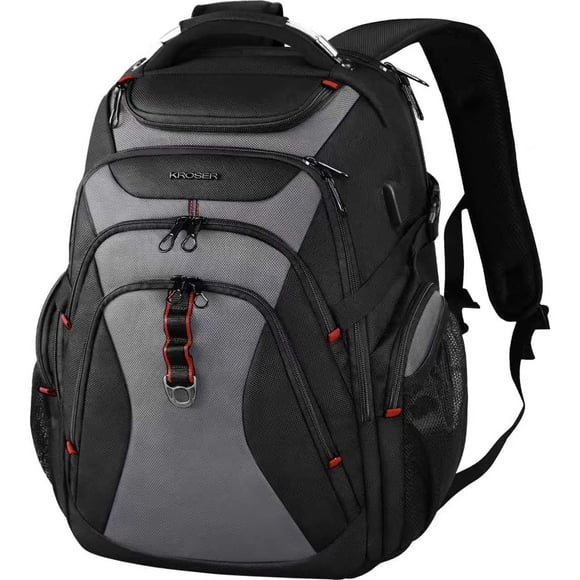 KROSER Hard Shell Travel Laptop Backpack, Water-Repellent Casual Daypack, Durable Business College Stylish Bag for Men and Women, 17.3 Inch