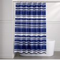 thumbnail image 5 of Fabric Shower Curtain - 72 x 72 Inch, Navy Blue Stripe, 5 of 5