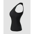 thumbnail image 6 of Tank Tops with Built in Bras Athletic Tank Tops for Women Ribbed Tank Top Fitness Workout Running Tops Black XL, 6 of 8