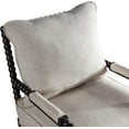 thumbnail image 6 of DUHOME Linen Fabric Spindle Accent Chair with Wood Frame,Spool Chairs with High Resilience Spring Cushion and Armrest Pads, Leisure Armchair for Living Room Bedroom Farmhouse Home Office, 6 of 14