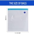thumbnail image 2 of Sous Vide Bags, 20 Pieces Sandwich Size Vacuum Zipper Bags, Vacuum Food Sealer Bags, Food Storage Reusable Bags with Double-layer Zippers Designed, BPA free - Sandwich, 2 of 7