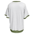 thumbnail image 6 of Striped Shirt Women 2026 Summer Casual Short Sleeve Crewneck Color Block Y2k Oversized T Shirts, 6 of 6
