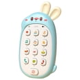 thumbnail image 1 of Baby Cellphone Toys for 1 Year Old Sensory Toy Simulation Phone Kids Infant Gift blue Sunnimix Juguetes de teléfono, 1 of 8