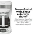thumbnail image 5 of Hamilton Beach 12-Cup Programmable Drip Coffee Maker Machine with Glass Coffee Pot, Cafetera, White, 5 of 8