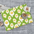 thumbnail image 6 of Dish Drying Mat, Cute Fried Egg Green Absorbent Microfiber Kitchen Mat, Heat Resistant Drying Mat Kitchen Counter for Dishes, Utensils, Pots, Pans, Drainer Mats 18x24in, 6 of 7