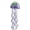 Blown, variant on Purple Blown Glass Jellyfish Wind Chime Sea Glass Wind Chimes for Outside Jellyfish Wind Chimes Outdoor Sea Glass Decor for Patio Garden Balcony Porch(14in)