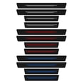 thumbnail image 4 of Universal Car Door Sill Protection Strip Carbon Fiber Leather Sticker, White Welcome Pedal Anti-Scratch Guard for Auto Entryways, 4-Pack, 4 of 8