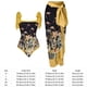 thumbnail image 4 of Traje De Baño Damas 2 piezas de traje de baño atlético de playa para mujer a la moda con vestido para accesorios femeninos (amarillo XL), 4 of 9