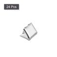 thumbnail image 3 of Belt Buckle End Tips, 6mm Ribbon Crimp Clasps for DIY Silver Tone 24Pack, 3 of 6