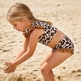thumbnail image 5 of Lanbubble Girls Ruffle Tankini Swimsuit High Waisted 2 Piece Bathing Suit Beach Swimwear For Toddler Kids 3-7 Years, 5 of 7