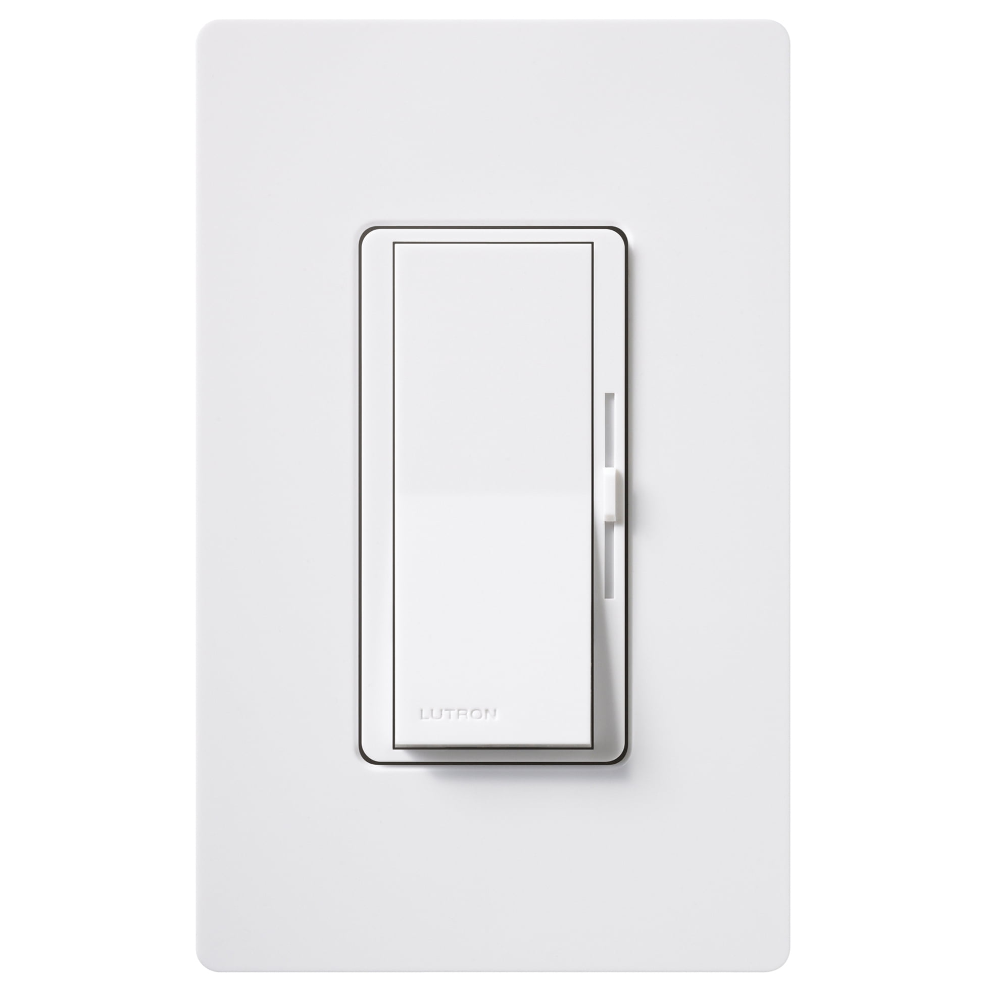 Lutron DVWCL-153PH-WH White Single Pole Or 3 Way CFL LED Dimmer With Wall Plate by LUTRON ELECTRONICS CO