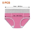 thumbnail image 2 of Ropa interior elástica de algodón para mujer, 5 uds., bragas cómodas de cintura media, bragas transpirables para mujer Zhivalor BST3057791-3, 2 of 5