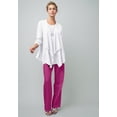 thumbnail image 2 of Jessica London Women's Plus Size Lightweight Linen-Blend Straight-Leg Pants, 2 of 4