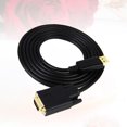thumbnail image 4 of DisplayPort to VGA Adapter Converter Cable DP to VGA Audio Video Cord Wire Line for Computer Projector TV Laptop (Black), 4 of 8