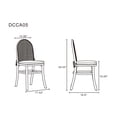 thumbnail image 4 of 7-Piece Rockaway Solid Wood Dining Set in Gray - 6 Paragon 1.0 Dining Chairs, 4 of 10