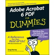 Adobe Acrobat 6 PDF for Dummies [Paperback - Used]