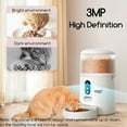 thumbnail image 2 of Automatic Cat Feeder with Camera, 3MP HD Video & Night Vision, 5G/2.4G WiFi Smart Pet Feeder with APP Control, 2-Way Audio, Motion Alerts, Low Food Sensor, Timed Cat Feeder for Cats & Dogs, 4L, 2 of 8
