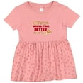 thumbnail image 3 of Inktastic Pizza Makes It All Better Girls Baby Dress, 3 of 5
