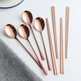 thumbnail image 5 of Chopsticks Spoon Set, 4 Color Reusable Metal Stainless Steel Korean Chopstix Spoon Set Christmas Gift, 5 of 5