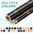 thumbnail image 3 of Uxcell Wood Grain Wallpaper Border 2" x 16.4ft Textured Frame Sticker, Black Crystal, 3 of 7