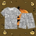 thumbnail image 2 of Gelikeya Toddler Boys Girls Halloween Pajamas Long/short Sleeves Tops and Pants 2pcs Outfit Sets Soft Comfy Child Diy Pjs Children's Clothes, 2 of 3