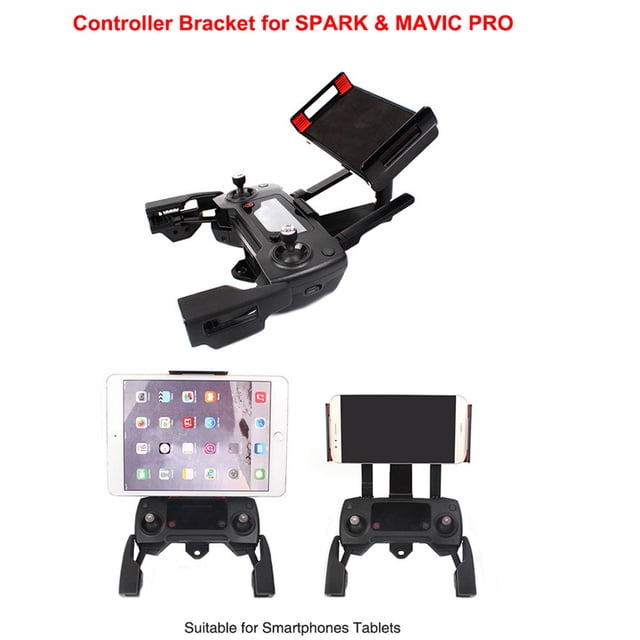 Riforla Support de Téléphone Cellulaire Tablette Rallonge Support de Montage pour Mavic Pro/ Spark Monit Hélicoptère Noir