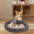 thumbnail image 3 of Cheapark Thickened Suede Round Pet Bed Mat Warm Cozy Kennel Pad for Cats and Dogs Non-Slip Water-Resistant Base, 3 of 6