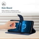 thumbnail image 3 of KAIYANG HT05 Funda para teléfono Samsung Galaxy A12/M12/F12 con estampado de líneas y función atril, de piel sintética con tacto suave, estilo F, color azul Samsung Galaxy A12, 3 of 5