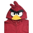 thumbnail image 2 of Toddler Boys Red Angry Bird Character Hoodie Sweatshirt Size 4T, 2 of 2