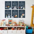 thumbnail image 3 of Kids Boys Room 4 Pieces Outer Space Wall Art Prints Spaceship Planet Rocket Posters Motivational Quotes Inspirational Pictures Decor for Playroom, Nursery Room, Bedroom, Classroom, 8"x 10", Unframed, 3 of 7