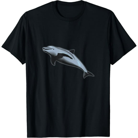 Dolphin T-Shirt men and women can wear, black, white, gifts